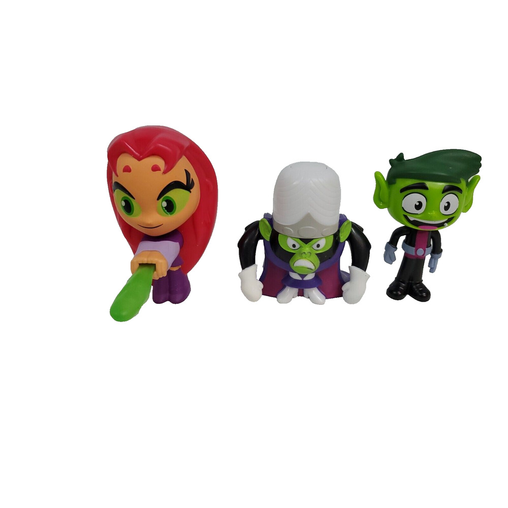 McDonalds Happy Meal Toys 2019 DC Comics Teen Titans Go Cake Toppers Lot of 6 - Picture 4 of 7